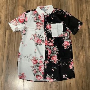 Silk floral tshirt